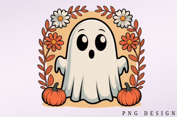 Download Cute Halloween Boo PNG Clipart Design - Design Collection