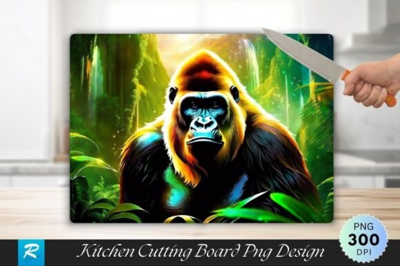 Download Gorilla Background Cutting Board Design - Design Collection