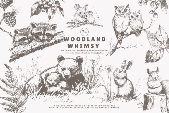 Download Woodland Clipart Forest Animals Huge Set - Forest animals Collection