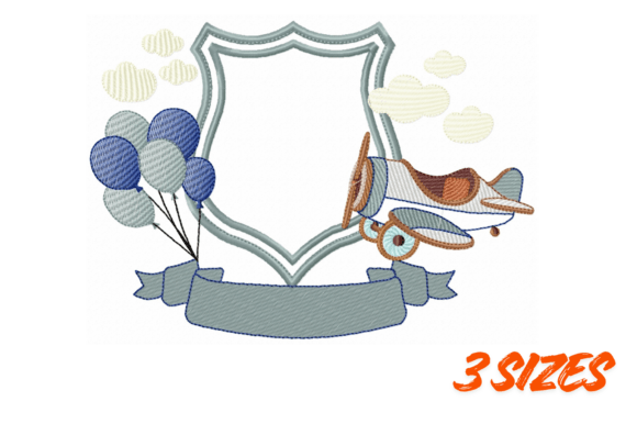 Download Aviator Baby Frame Embroidery Design - Design Collection