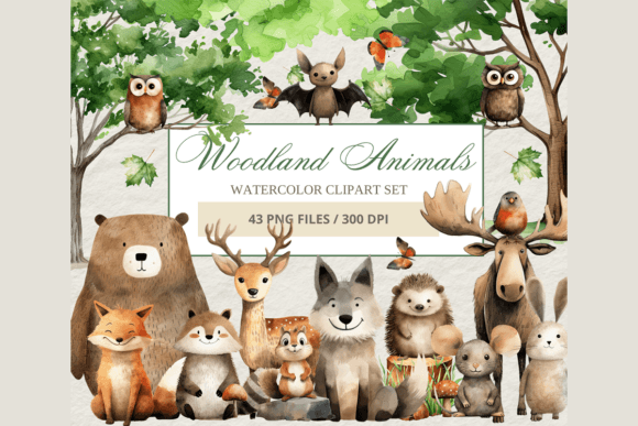 Download Forest Animals Clipart Bundle - Forest animals Collection