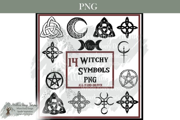 Download Witchy Symbols PNG Bundle Mystic Designs - Design Collection