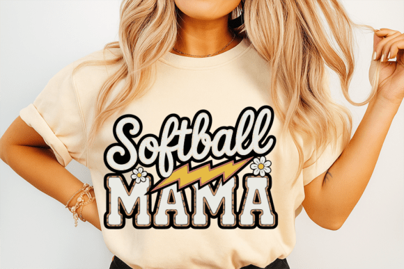 Download Softball Mama Retro Design for Mothers - Design Collection