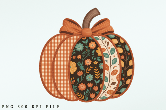 Download Autumn Pumpkin Sewing Pattern PNG Design - Design Collection