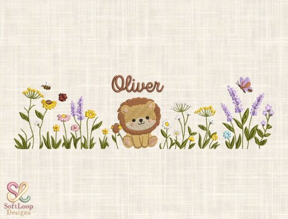 Download Custom Lion Embroidery Design - Design Collection