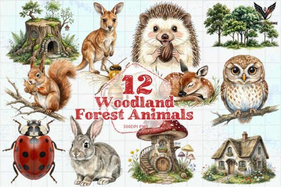 Download Woodland Forest Animals PNG - Forest animals Collection