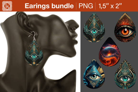 Download 10 Amulet Earrings Sublimation Designs - Design Collection
