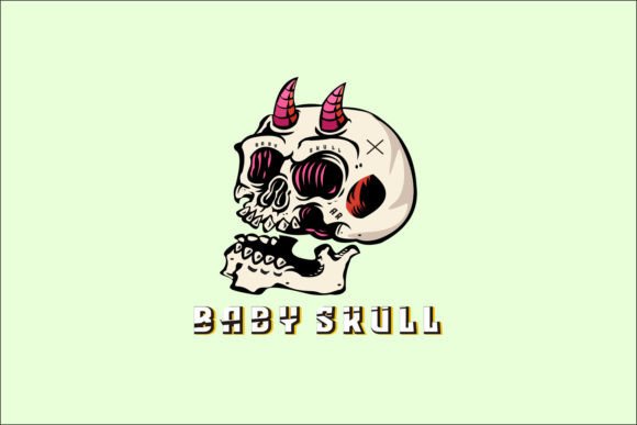 Download Skull Art Mascot Freehand Style Design - Design Collection