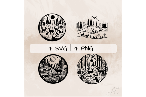 Download Forest SVG Bundle, Forest Animals PNG - Forest animals Collection