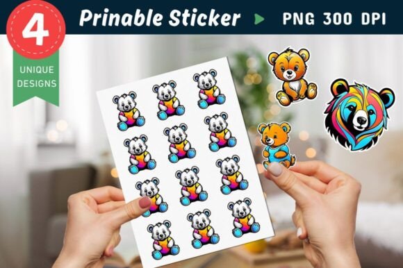 Download Bear Stickers, Bear Sticker Design, Bear - Design Collection